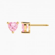 하트 핑크큐빅 피어싱