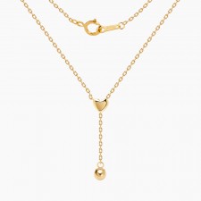 각줄체인 하트 슬라이드볼 목걸이
