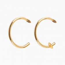 커브 피어싱침 c형 (소)