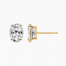 주물 오벌 화이트 바스켓 침귀걸이