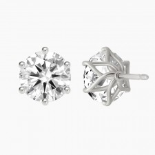 실버 꽃주물6발 침귀걸이