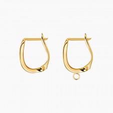 원터치 긴 말굽 귀걸이