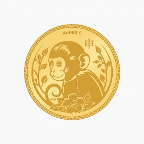 십이간지 순금코인 - 원숭이