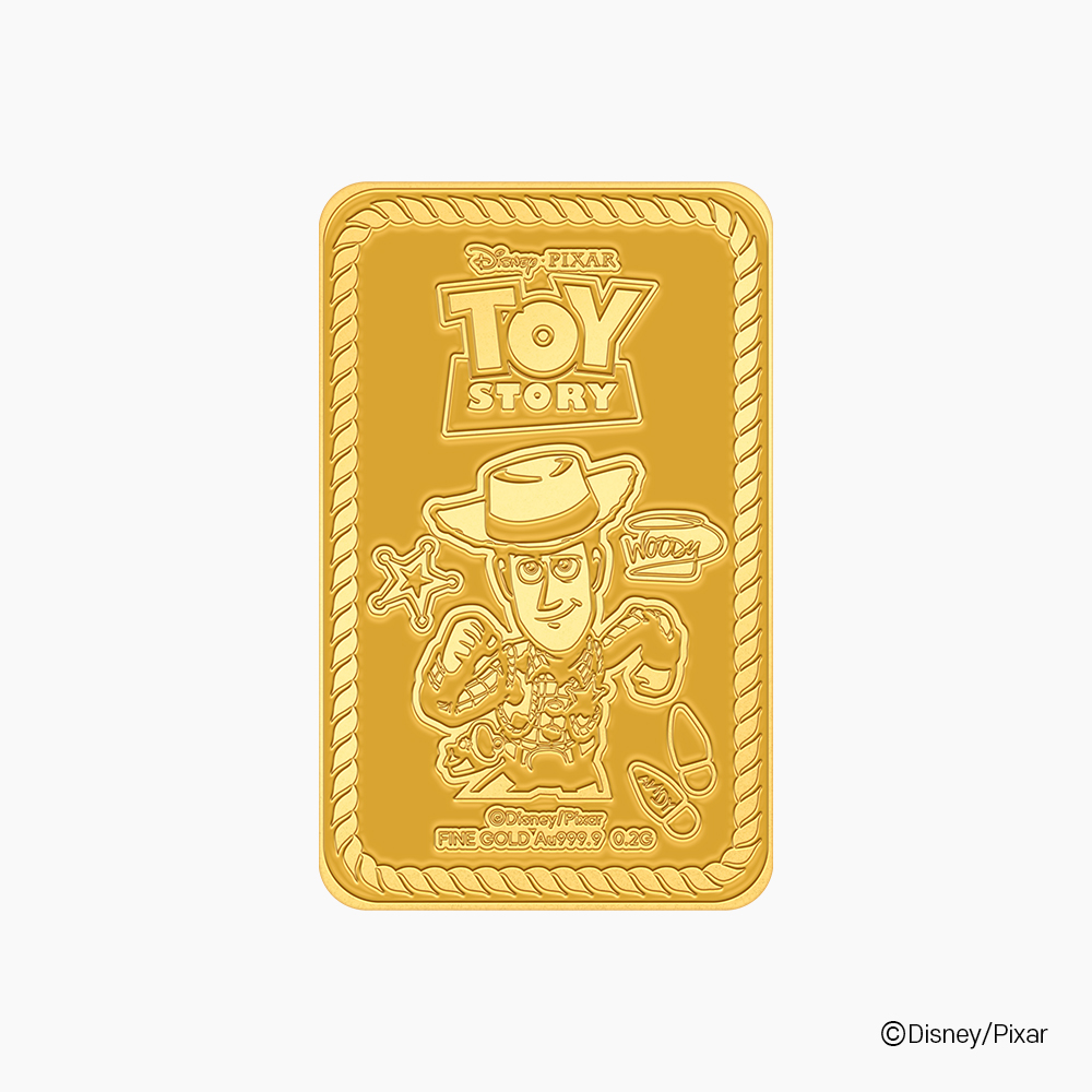 [디즈니] 24K 순금 골드바 - 우디