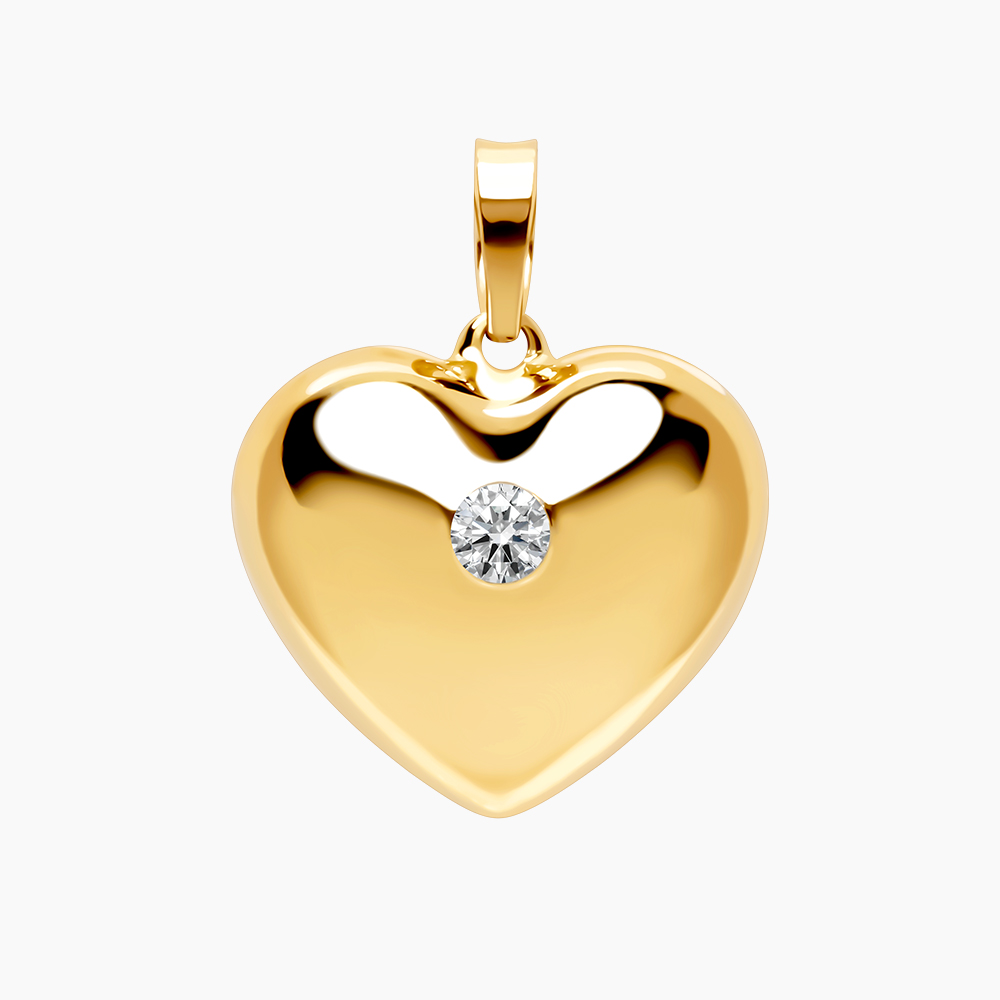 하트 큐빅 펜던트