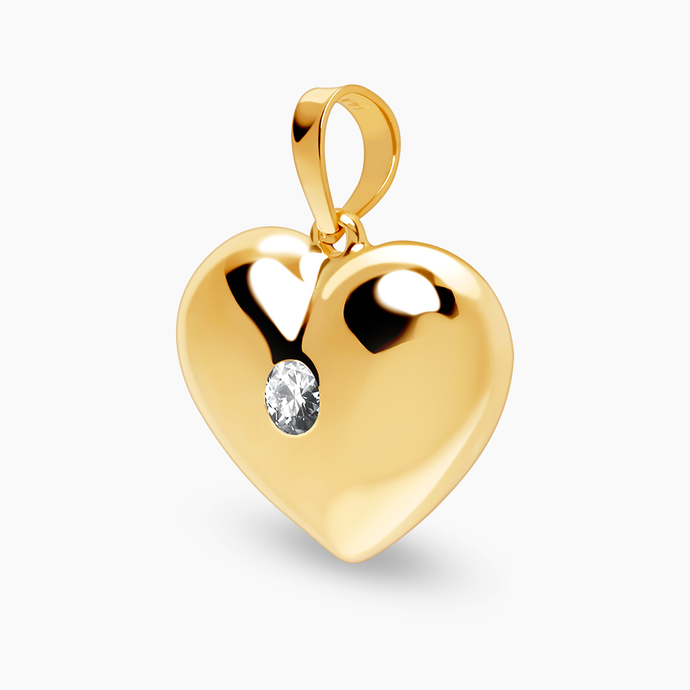 하트 큐빅 펜던트