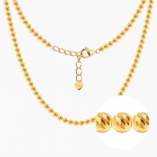 순금 컷팅볼 3mm 목걸이 - 0타입