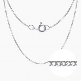 실버 커브체인 목걸이 (입고예정)