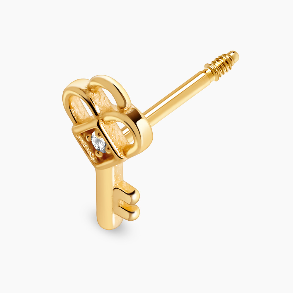 미니 클로버 열쇠 피어싱