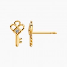 미니 클로버 열쇠 피어싱