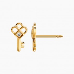 미니 클로버 열쇠 피어싱