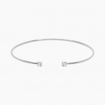 실버 파이프 뱅글 팔찌