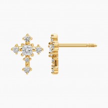 큐빅 십자가 피어싱