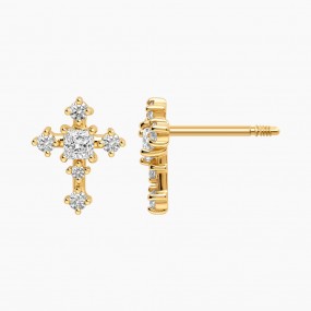 큐빅 십자가 피어싱