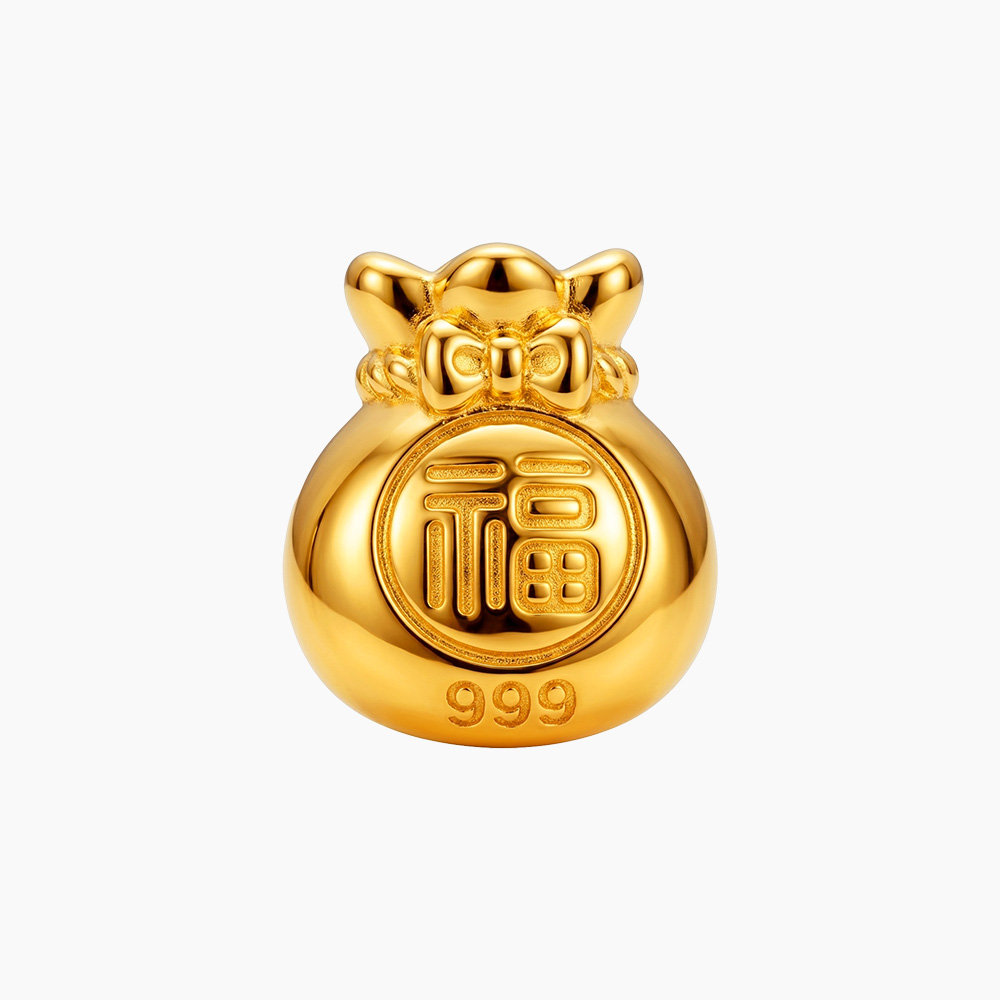 순금 복주머니 오브제 1g