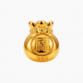 순금 복주머니 오브제 1g